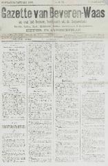 Gazette van Beveren-Waas 24/01/1886