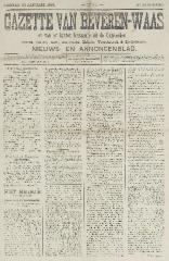 Gazette van Beveren-Waas 22/01/1893