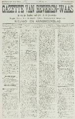 Gazette van Beveren-Waas 29/07/1900