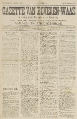 Gazette van Beveren-Waas 28/04/1895