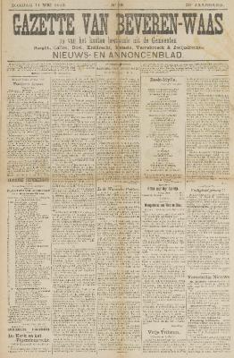 Gazette van Beveren-Waas 11/05/1913