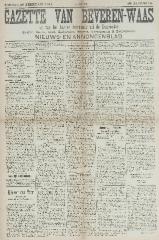 Gazette van Beveren-Waas 26/02/1911