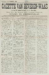 Gazette van Beveren-Waas 03/11/1889