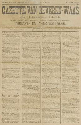Gazette van Beveren-Waas 12/09/1897