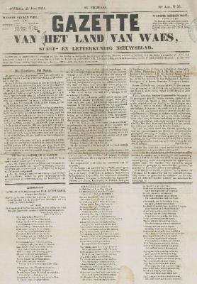 Gazette van het Land van Waes 29/06/1851
