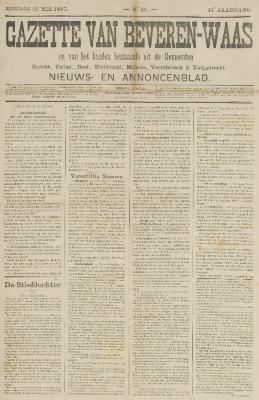 Gazette van Beveren-Waas 16/05/1897