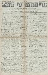 Gazette van Beveren-Waas 30/04/1911