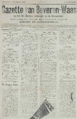 Gazette van Beveren-Waas 10/08/1884