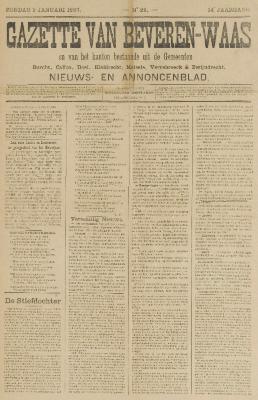 Gazette van Beveren-Waas 03/01/1897