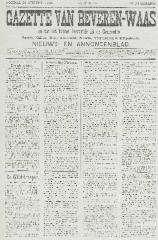 Gazette van Beveren-Waas 21/08/1898