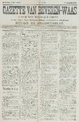 Gazette van Beveren-Waas 05/05/1889