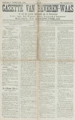 Gazette van Beveren-Waas 02/02/1908