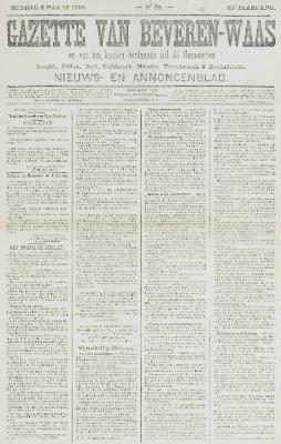 Gazette van Beveren-Waas 08/03/1903