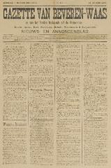 Gazette van Beveren-Waas 01/11/1896