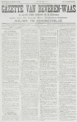 Gazette van Beveren-Waas 04/06/1905