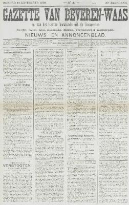 Gazette van Beveren-Waas 11/09/1904