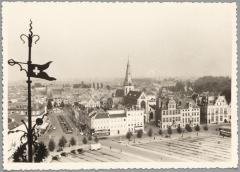 Bovenaanzicht oostzijde Grote Markt, Sint-Niklaas