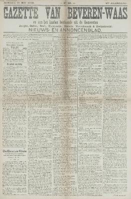 Gazette van Beveren-Waas 15/05/1910