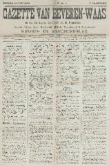 Gazette van Beveren-Waas 16/06/1889