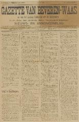 Gazette van Beveren-Waas 02/02/1896