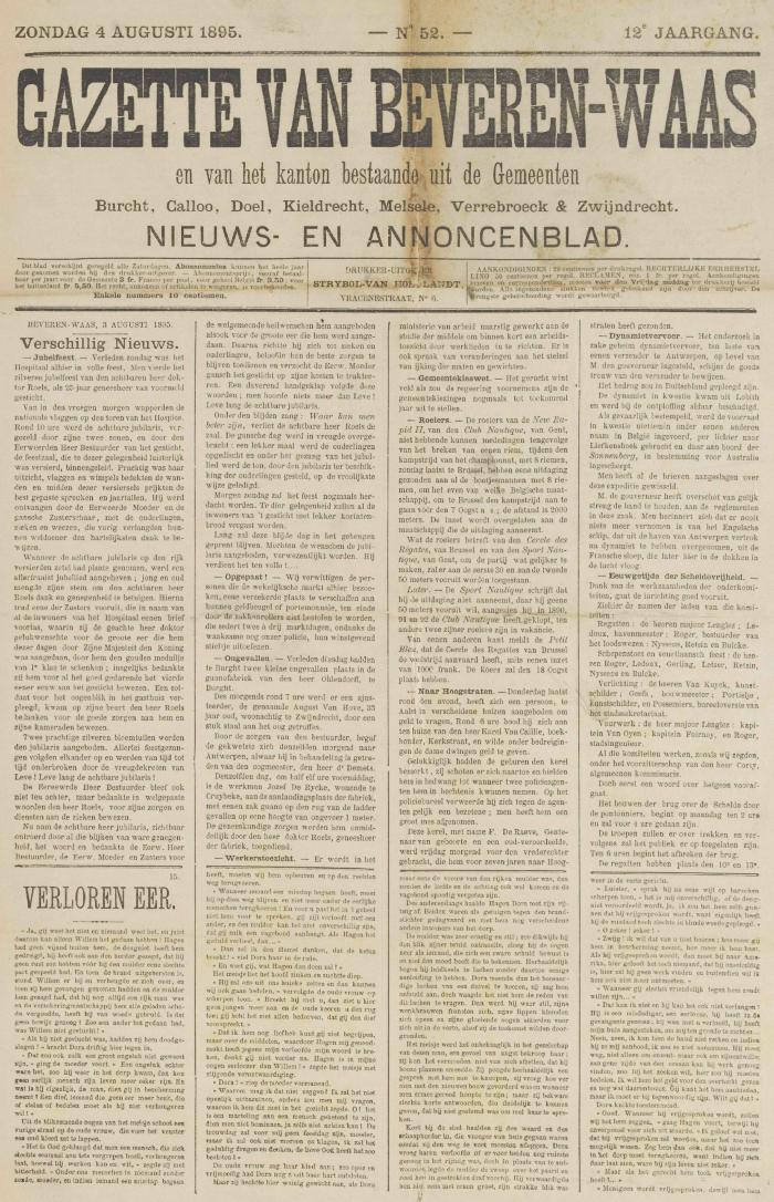 Gazette van Beveren-Waas 04/08/1895