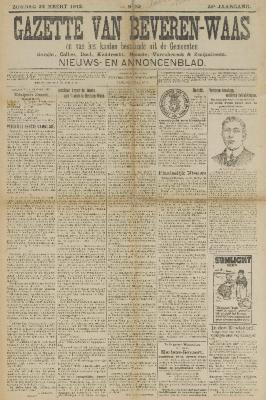 Gazette van Beveren-Waas 24/03/1912