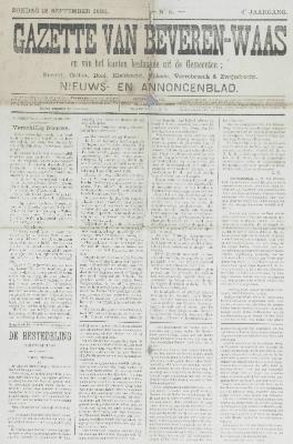 Gazette van Beveren-Waas 12/09/1886