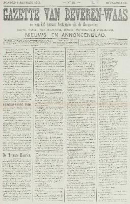 Gazette van Beveren-Waas 06/01/1901