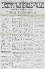 Gazette van Beveren-Waas 07/11/1886