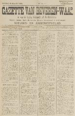 Gazette van Beveren-Waas 31/03/1895