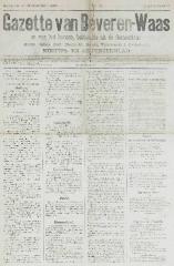 Gazette van Beveren-Waas 13/12/1885