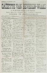 Gazette van Beveren-Waas 13/01/1889