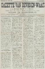 Gazette van Beveren-Waas 14/06/1891