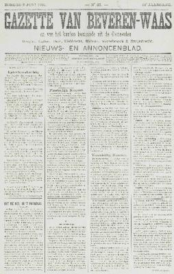 Gazette van Beveren-Waas 02/06/1901