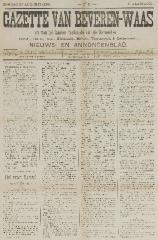 Gazette van Beveren-Waas 31/08/1890