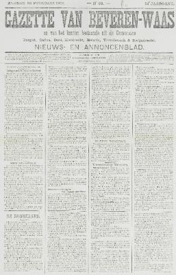 Gazette van Beveren-Waas 28/02/1904