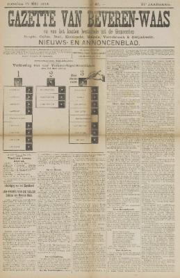 Gazette van Beveren-Waas 17/05/1914