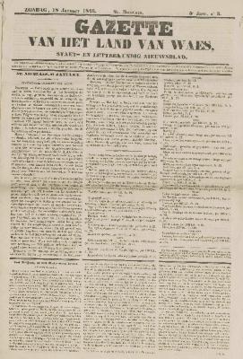 Gazette van het Land van Waes 18/01/1846