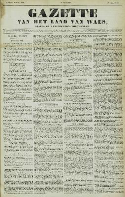 Gazette van het Land van Waes 30/03/1856