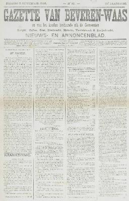 Gazette van Beveren-Waas 02/11/1902