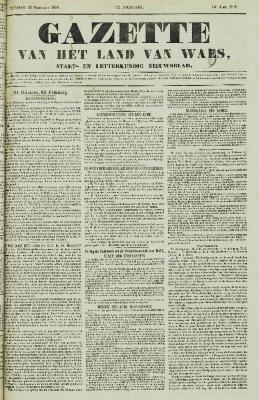 Gazette van het Land van Waes 25/02/1855