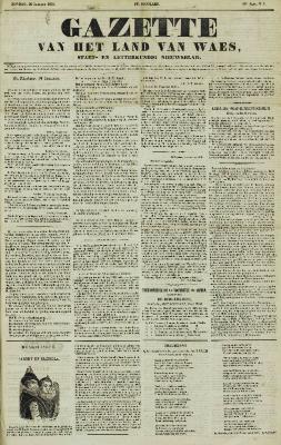 Gazette van het Land van Waes 20/01/1856