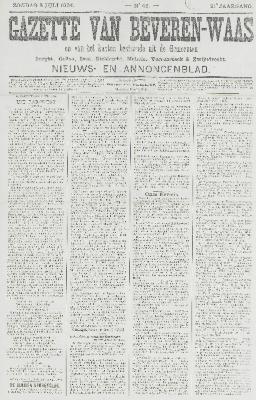 Gazette van Beveren-Waas 03/07/1904