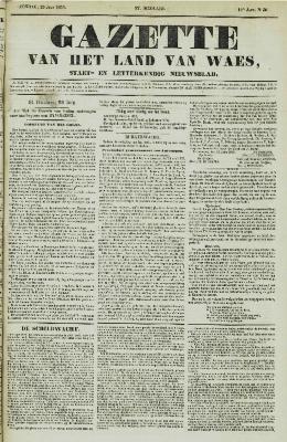 Gazette van het Land van Waes 29/07/1855