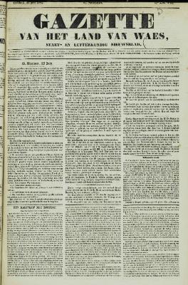 Gazette van het Land van Waes 31/07/1853