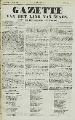 Gazette van het Land van Waes 05/02/1854