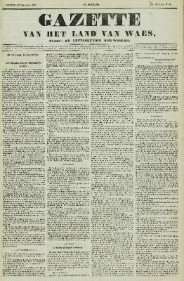Gazette van het Land van Waes 20/09/1857