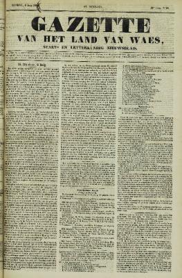 Gazette van het Land van Waes 09/07/1854