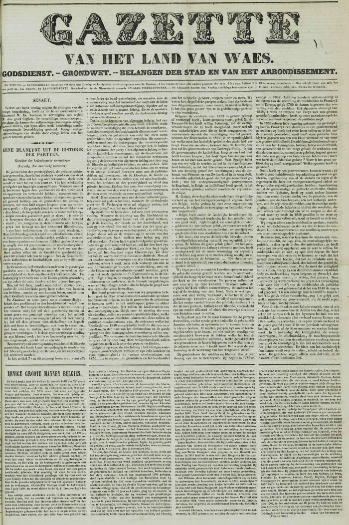 Gazette van het Land van Waes 04/07/1858