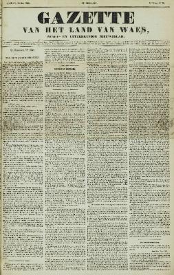 Gazette van het Land van Waes 18/05/1856